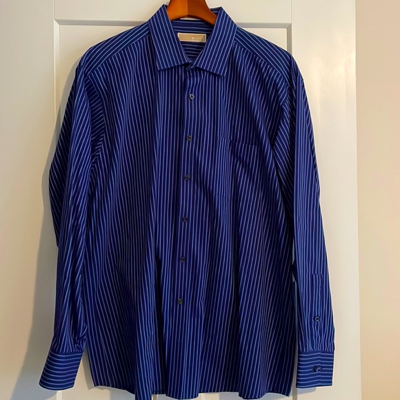 Michael Kors. Bright blue with light blue stripe. 17.5 34/35 - Picture 1 of 2
